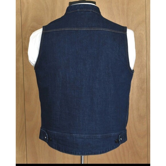 Saint Unbreakable Denim Vest -M- Cotton-Dyneema Blend Blue SA1NT Motorcycle - Picture 4 of 10